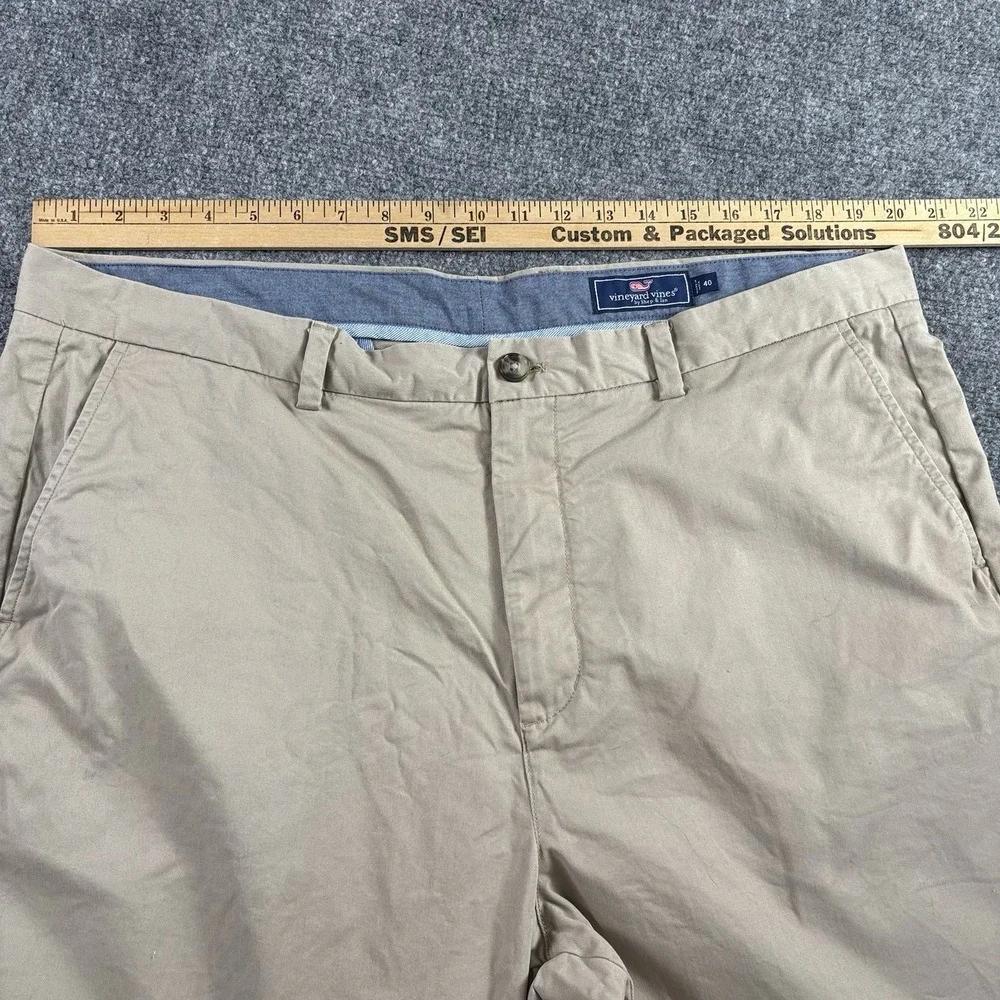 Vineyard Vines Shorts Men 40 Khaki Chino‎ Preppy Coastal Golf Resort Nautical